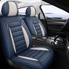 5-Seat Faux Leather Full Coverage Car Seat Covers, All-Season Wear-Resistant & Breathable, Soft Comfort with 3D Side Wing Design, Adjustable Rear Seat