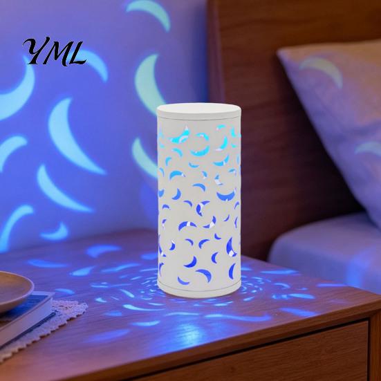 USB Powered Night Light Butterfly Projector Lamp, RGB 16 Colors Decorative Lamp with Remote Ambient Projection Control, Hollow-out LED for Bedroom
