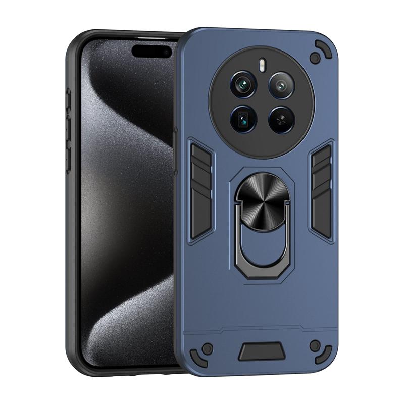 Armor Magnet Car Ring Case For OPPO Realme 11 Pro 12 Plus Realme 11X 12X 5G Realme11 Realme12 Pro Plus Back Cover