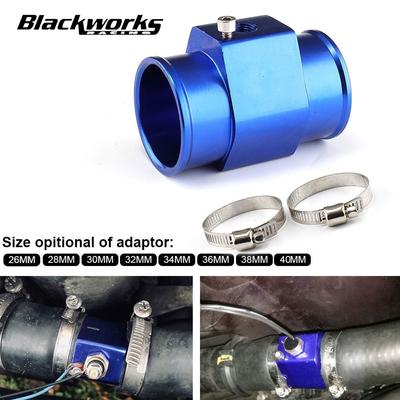 Wassertemperaturanzeige Kühlertemperatur Wassertemperatur Verbindungsrohr Sensor Schlauchadapter 40 mm/38 mm/36 mm/34 mm/32 mm/30 mm/28 mm/26 mm Blau
