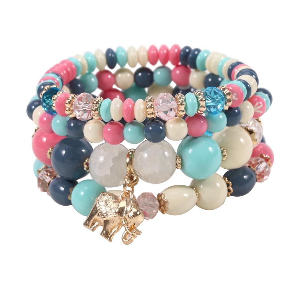 Bohemian Elephant Beaded Bracelet - Popular European and American Jewelry Trend
