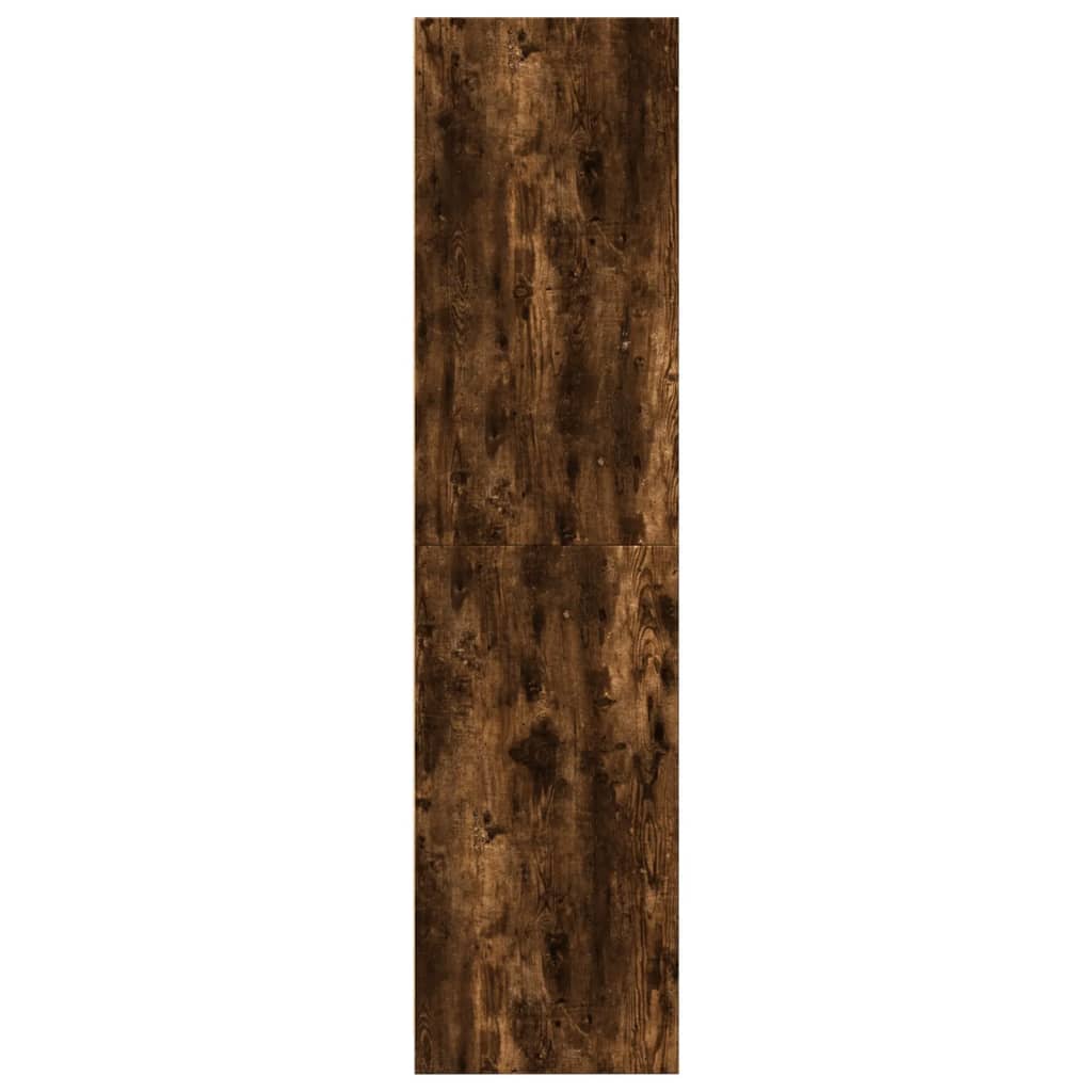 Vidaxl Szafa, Przydymiony Dąb, 80X50X200 Cm, Materiał Drewnopochodny