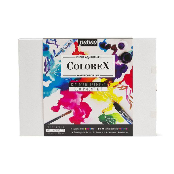 Coffret d'encre aquarelle - PEBEO - Colorex - 38 pcs - Multicolore - Mixte - Adulte