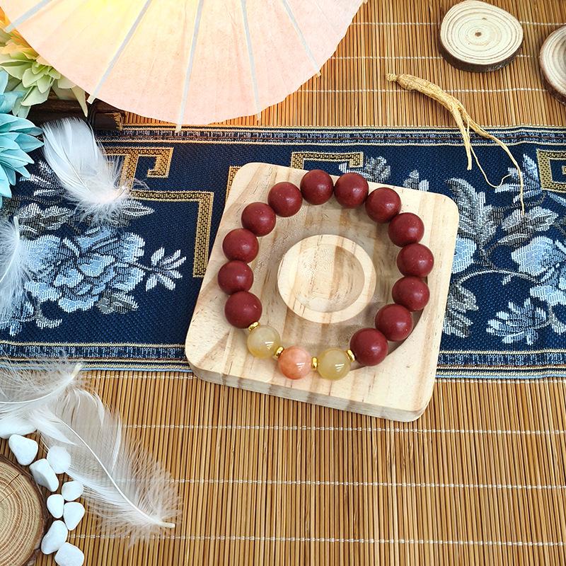 Custom Osmanthus Scented Herbal Incense Bracelet - Traditional Handmade Chinese Prayer Beads