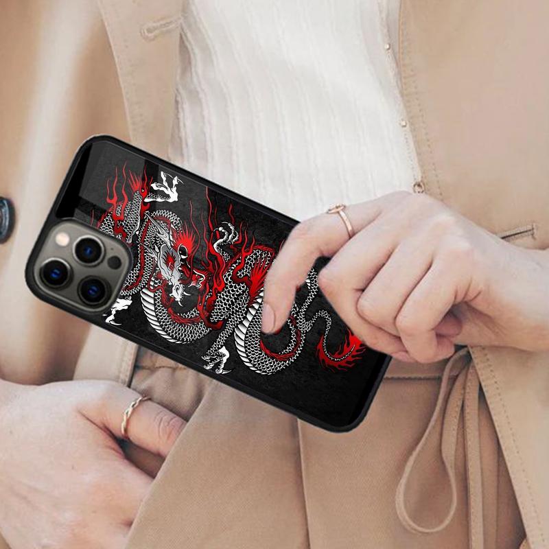 Dragon Pattern Magnetic Phone Case For APPLE iPhone 17 Air 16 14 13 12 Pro Max 15 Plus Wireless Charge With MagSafe Cover