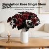 Läskig Inredningsutsmyckning Halloween Gotisk Konstgjorda Rosblommor Realistiska Falska Rosor med Hållbara Återanvändbara Plastväxter Blad för