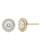 Alleun Silver 925 Cubic Round Bold Silver Earrings