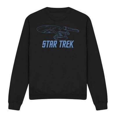 STAR TREK Unisex Adult Enterprise Outline Sweatshirt