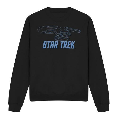STAR TREK Unisex mikina pro dospělé Enterprise Outline