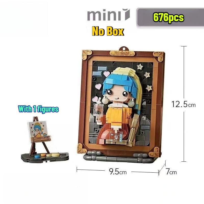 Světově proslulý olejomalba stavebnice kreativní montáž závěsná malba ozdoby sada kostek hračky dárky pro dospělé děti