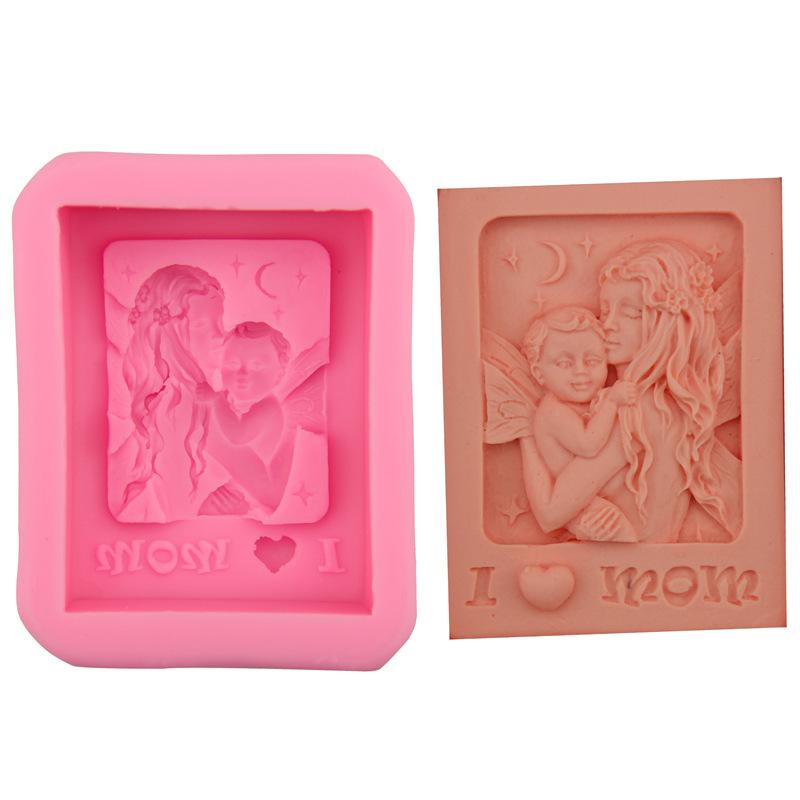 3D Relief Chrysanthemum Silicone Soap Mold Handmade New Moon Flower Bathroom Soap Tool Cake Baking Decoration Craft Supplies