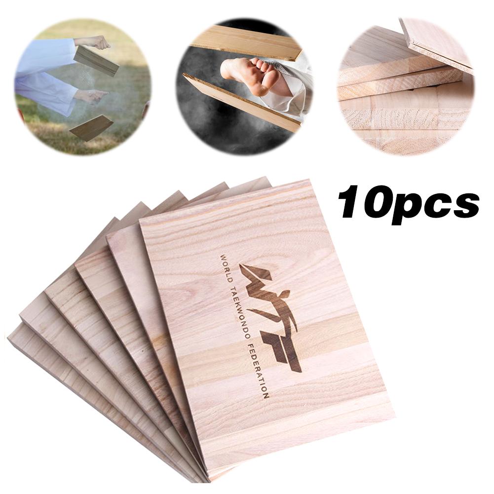 10 Pcs Taekwondo Breaking Board Taekwondo Training Accessory Wooden Taekwondo Punching Boards for Karate Taekwondo Martial Arts