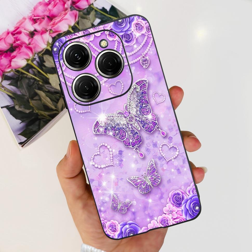 For Tecno Spark 20 Pro Casing KJ6 Luxury Candy Painted Cover Soft Silicone Case For Tecno Spark 20 Spark20 Pro Housing Funda