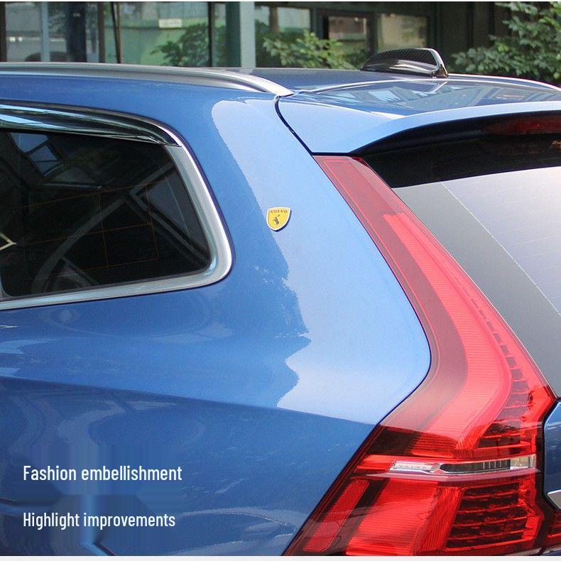 Metall-Autodekals für personalisierte Logos: Kompatibel mit Volvo S60, S90, XC60, XC90 Emblemen