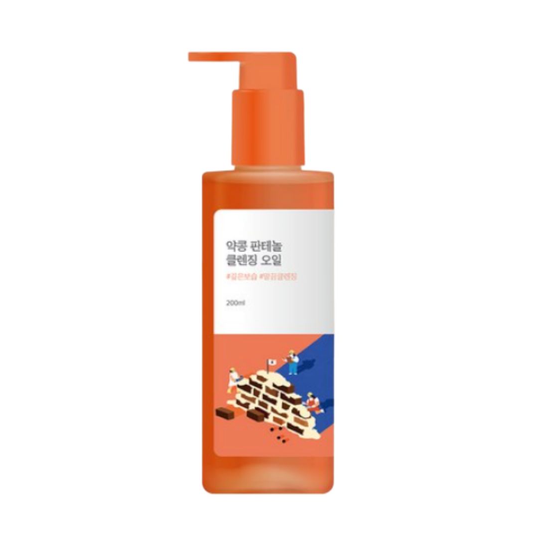 ROUND LAB Soybean Panthenol Cleansing Oil Deep Makeup Remover Facial Cleanser 200ml