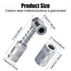 Acoplador de engrase de 90 grados con bloqueo de manguito metálico para coche, herramientas de lubricación para pistola de engrase, adaptador de boquilla de aceite para coche y camión con rosca NPT de 1/8"