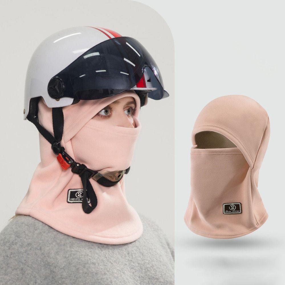 Fashion Windproof Fleece Balaclava Hat Warm Face Cover Pullover Cap Ear Protector Thickened Helmet Hat Girls