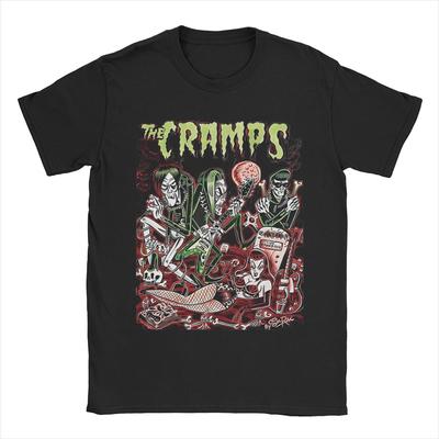Koszulka Zespołu The Cramps dla Mężczyzn Kobiet Pomysł na Prezent T-Shirty Straszny Wzór 100% Bawełna Odzież