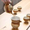 Wholesale Stoneware Teapot Single Teapot Entirely Handmade Creative Vintage Household Tea Set Siteel Traditional Chinese TeaSet