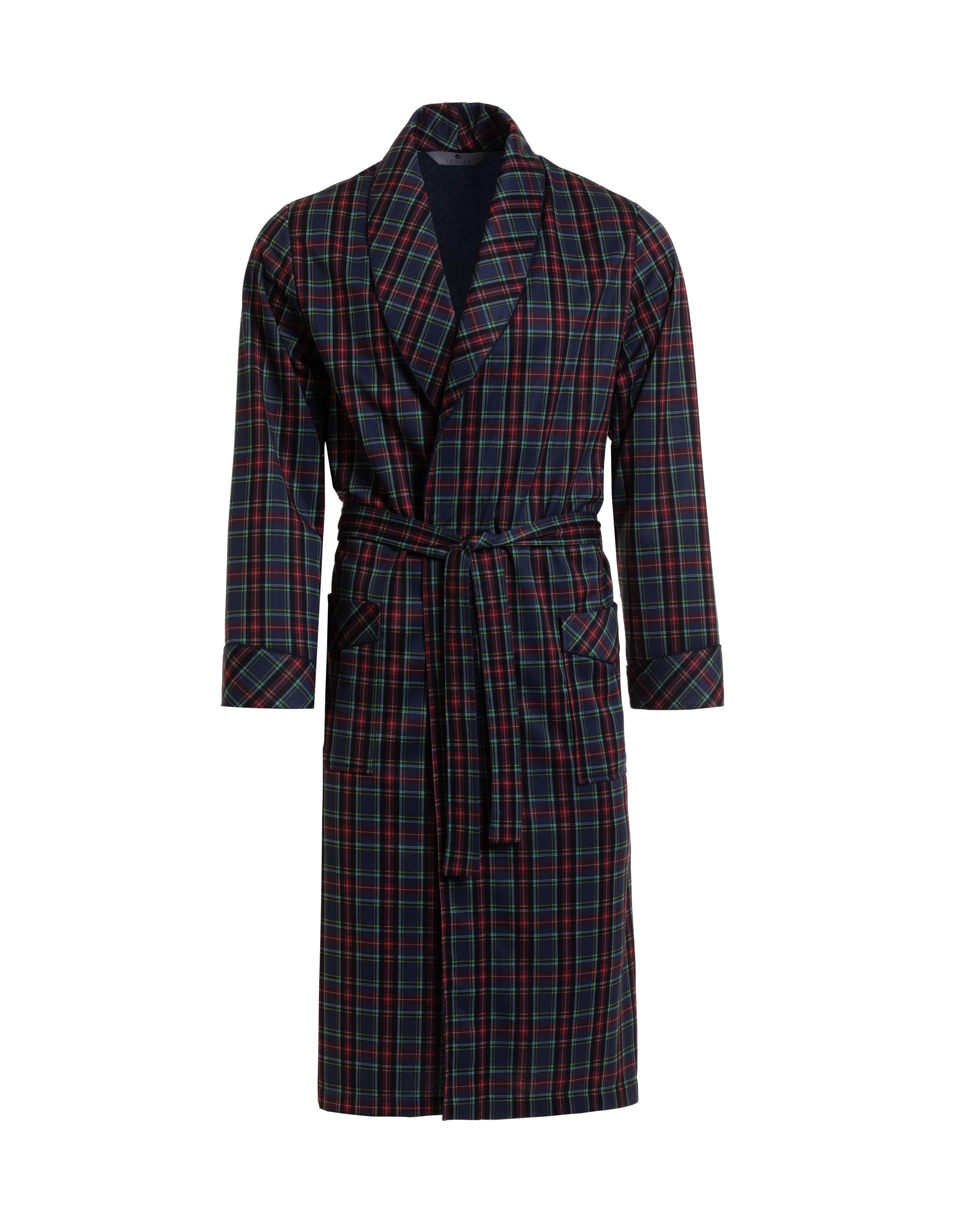 RE-502 Men`s Bathrobe • Color: Check