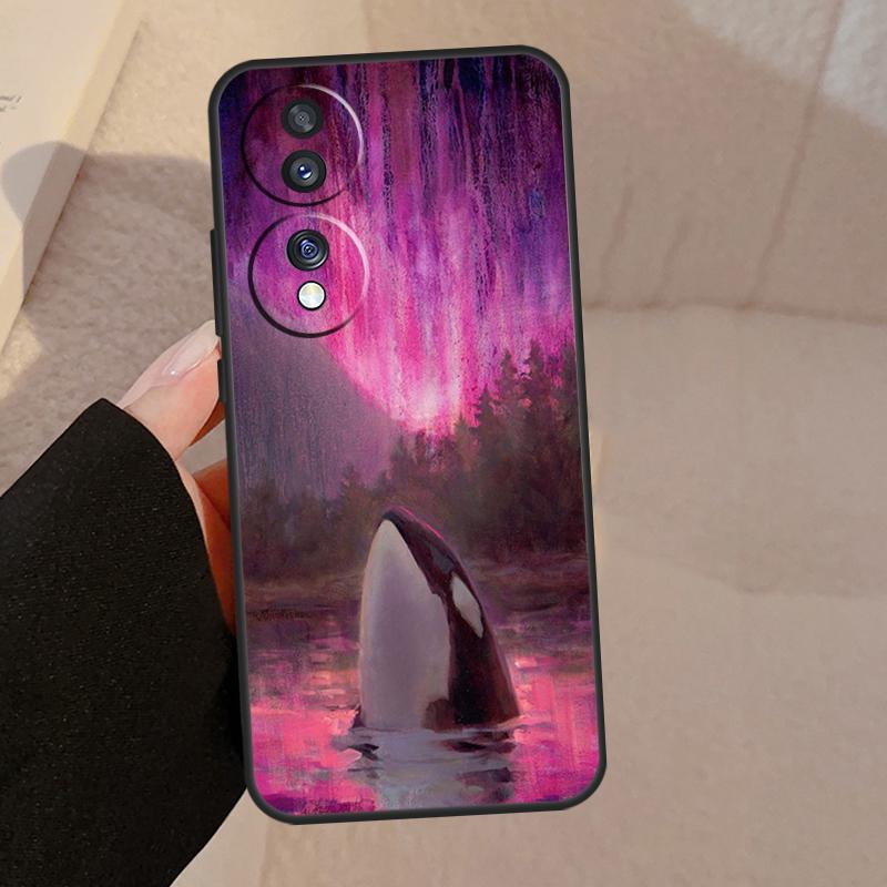 Killer Whale Orca For Honor Magic 7 Pro 5 6 V5 Case For Honor 200 400 50 70 90 Lite X8a X8b X9a X9b X9c Cover