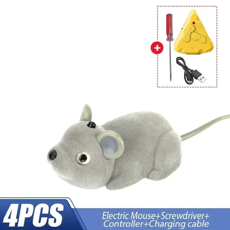 Pet Interactive Toys Battery Powered Plush Mouse,Automatic Escape Robots,Cat Toys,Electric Mouse,Toys,