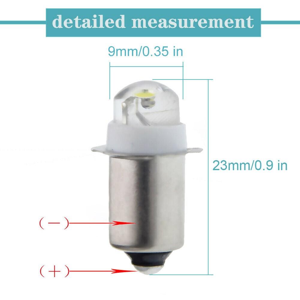 Energy Saving LED Replacement Bulb for Flashlight Torch Pack of 2 6000K
