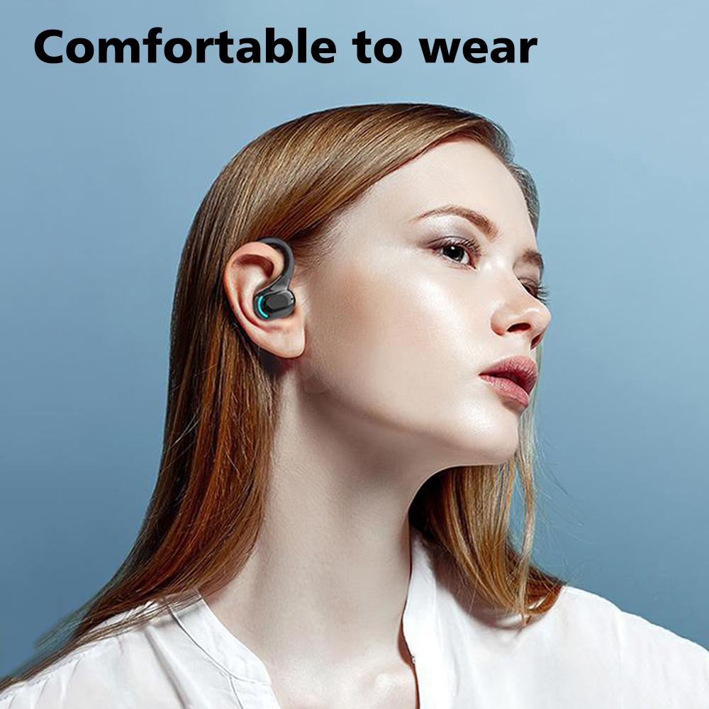 Dlouhá pohotovostní náhlavní souprava Bluetooth 5.2 Bezdrátová firemní sluchátka Sportovní sluchátka Bluetooth Hifi Mini sluchátka do uší s mikrofonem