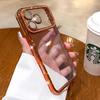 Luxury Bling Crystal Lens Film Phone Case for 11 12 13 14 15 16 17 ProMax Plus Air Clear Shockproof Silicone Bumper Cover