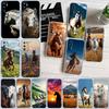 Fine Horse Transparent Phone Case for Motorola Moto Edge 20 30 40 50 S30 Fusion Ultra Pro Neo Lite