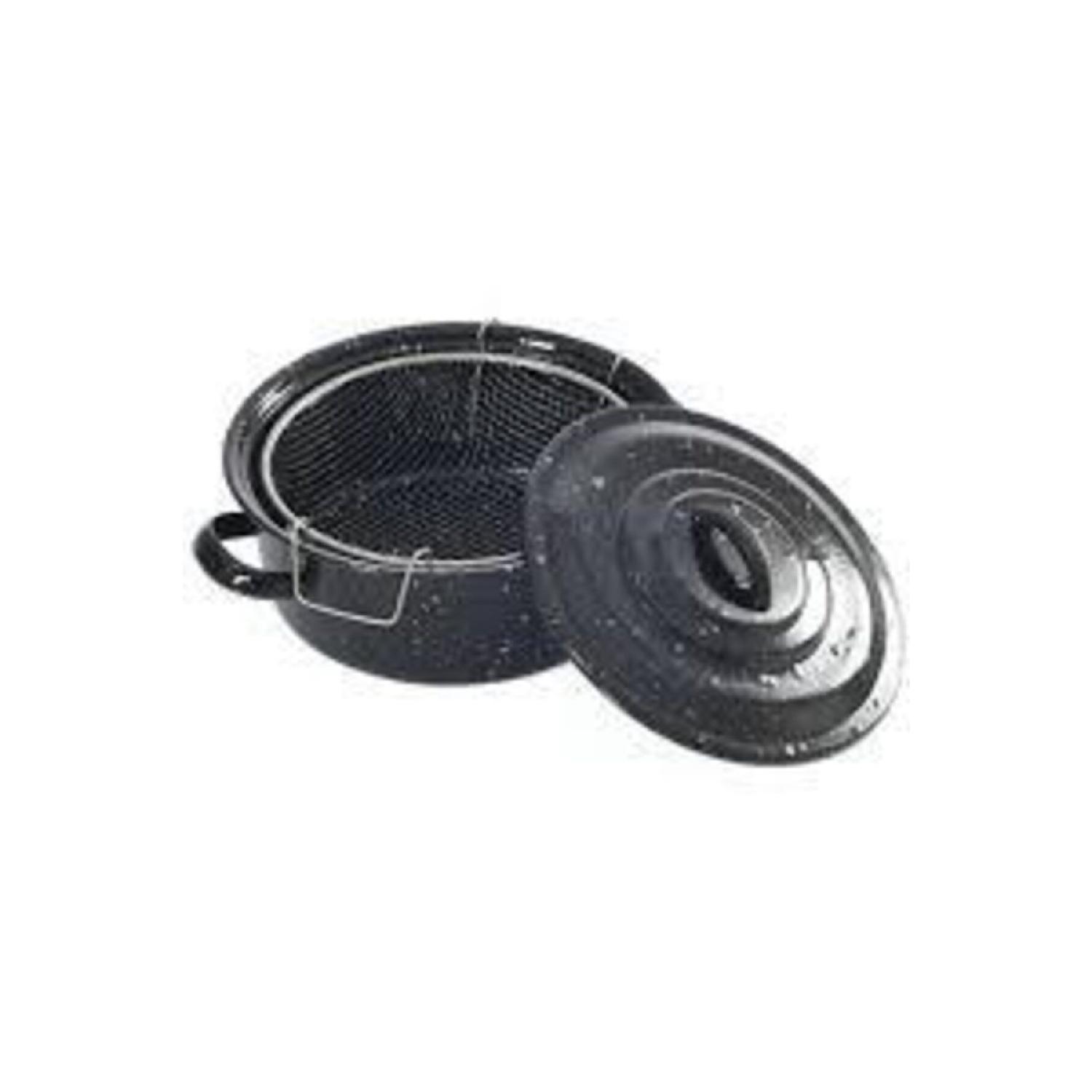 

Enamel 25 cm Frying Pot Black чорний