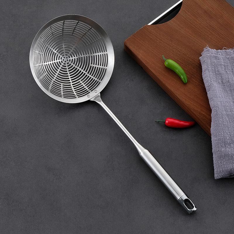 Stainless Steel Frying Strainer Fries Spoon Multipurpose Practical Strainer Kitchen Supplies