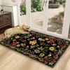 1PC Retro Floral Pattern Welcome Door Mat Door Mat Very Suitable for Offices Bedrooms Bathrooms Kitchens Modern Home Decoration