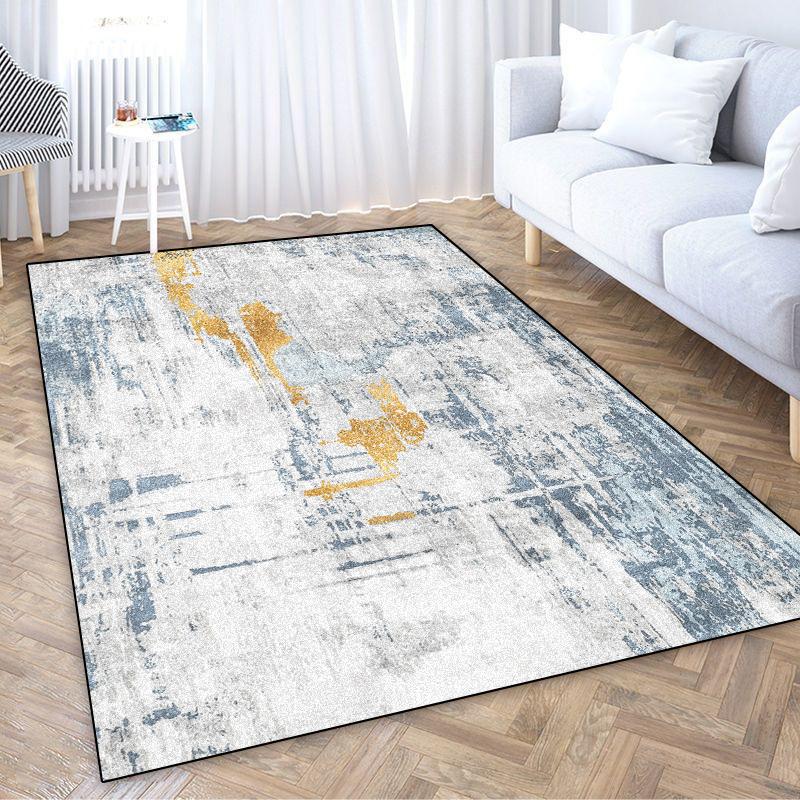 Modern Ink Wash Carpets Living Room Abstract Aesthetics Bedroom Decoration Non-slip Large Area Rugs Office Entrance Floor Mats