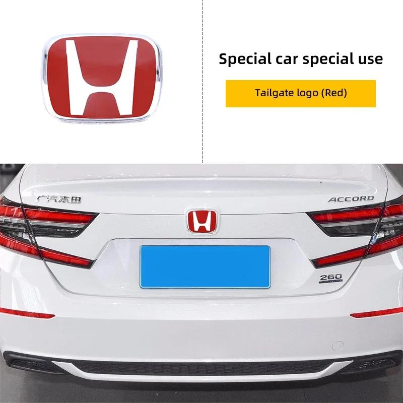 Car Logo Badge Front Grille Trunk Steering Wheel Decoration Accessories For Honda Fit GK5 HRV Vezel Accord Civic Cars Emblem aju256