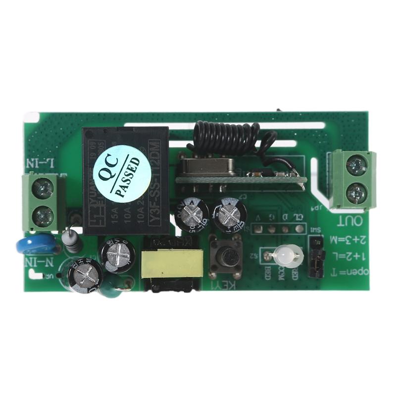 Good Stability High-efficiency Remote Control Switch AC85V-250V Work Voltage Wireless 2 Channels Remote Control Switch