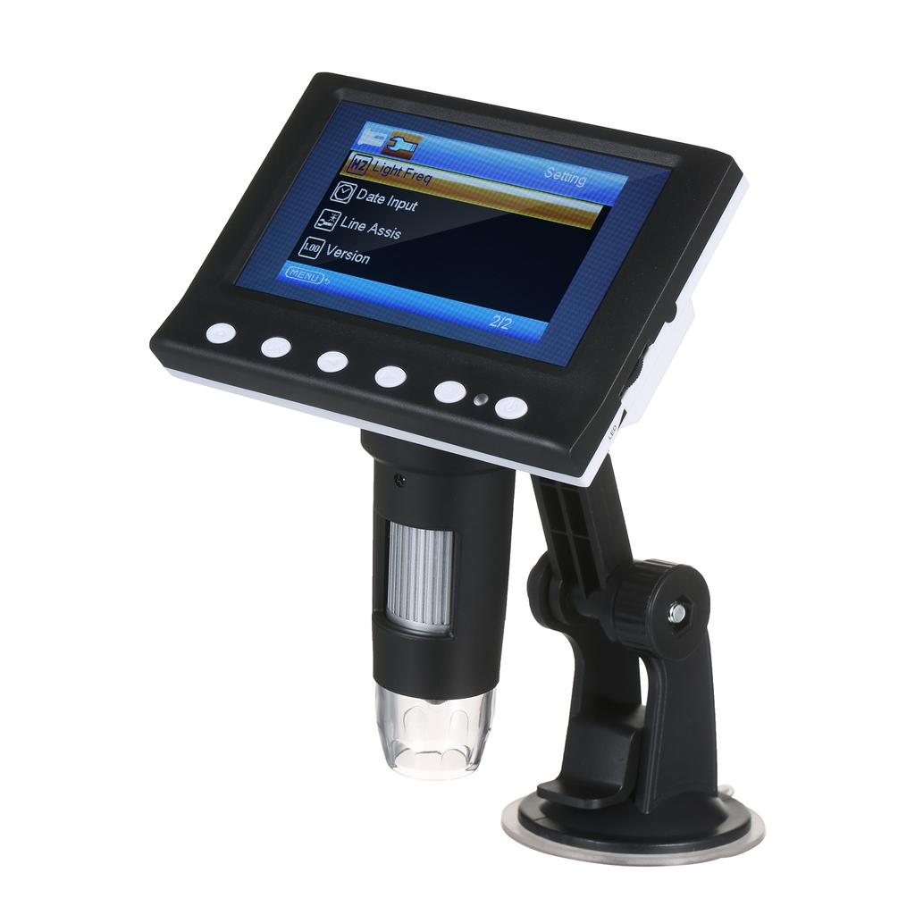 Microscópio digital KKmoon 4,3 polegadas 1000X ampliação LCD microscópio portátil vídeo