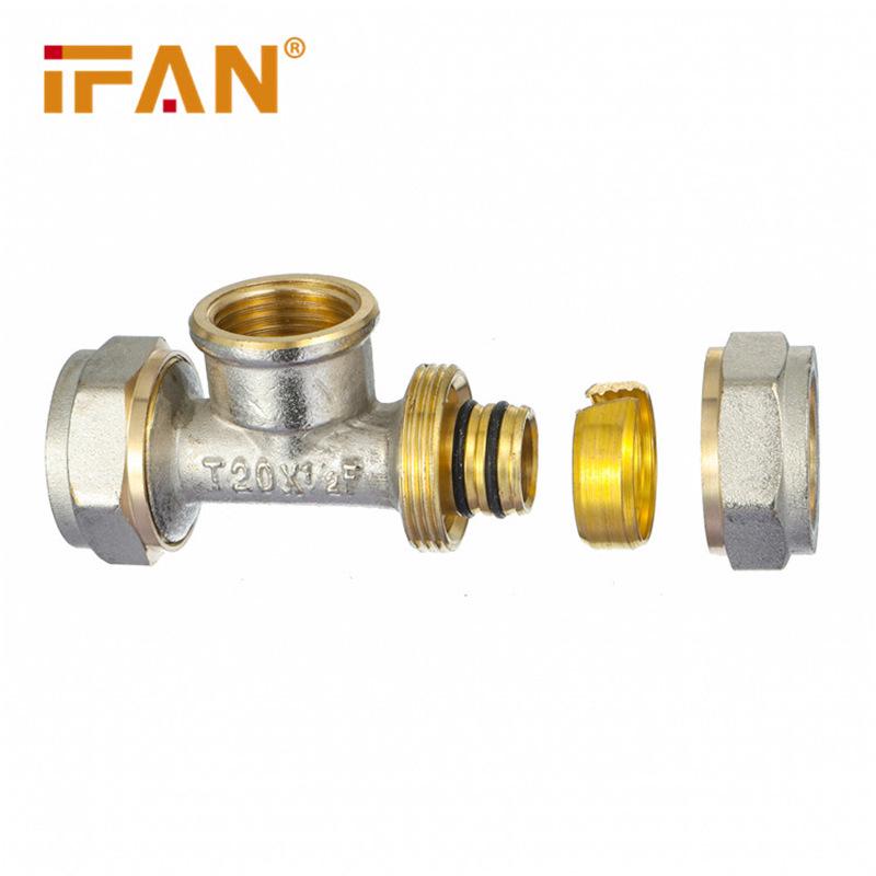 Copper Union Fitting for 1/2" & 3/4" PEX-AL-PEX Pipe - Underfloor Heating Accessory
