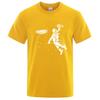 Summer Mens Tshirt High Quality 100 Cotton Funny Astronaut Print Casual Loose Cool Men Casual Loose Oneck Men Tshirt Tee Top