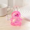 Rabbit Squeeze Toy with Glitter Clear Cartoon Frog Shape Stress Relief Sensory Toy Anxiety Relieving Slow Rising Stress Ball Hand Toy