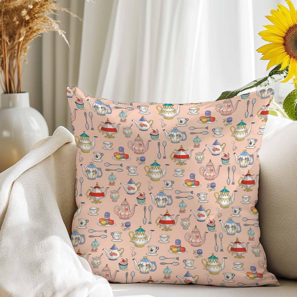 Freshfloral Home Throw Pillow Cover Sofa Living Room Decorative Cushion Cover Bedside Waist Pillow Lunch Break Square Pillowcase
