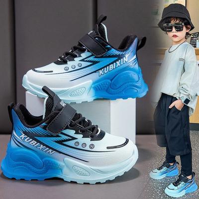 22 Students New Large, Medium and Small Children's Sports Shoes Velcro Primary School Shoes Soft Sole Light Truck Through Dad Shoes