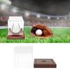 Baseball Protector Box with Stand for Collection Baseball Softball Display Boxes Square Clear Acrylic Cubes Display Case