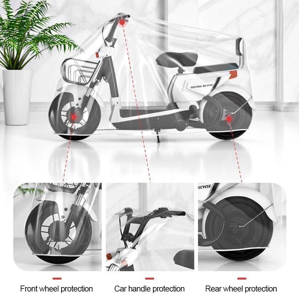 Dust Proof Waterproof Cover Transparent Electric Bicycle Cover New Motorcycle Cover