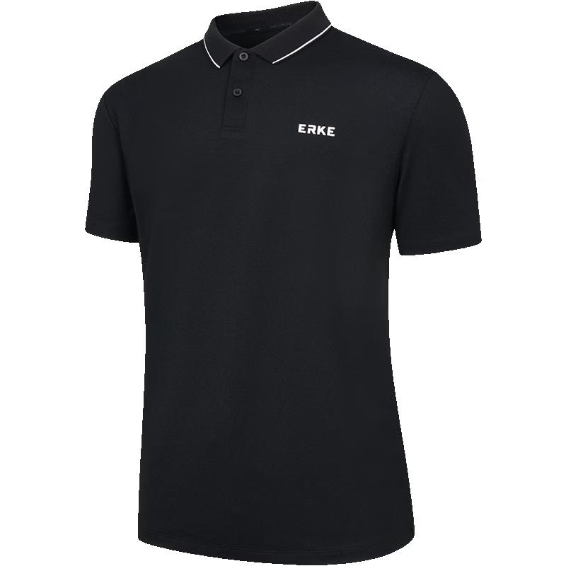 Erke Men s Short Sleeve Ice-Feel Polo T-Shirt M