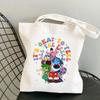 Animation Peripheral Cartoon Printing Messenger Bag Canvas Bag Leisure Large Capacity Women'S Shoulder Shopping Bag
