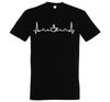 Youth Designz Heartbeat Coffee Men's Printed T-Shirt Funny Drinking Cafe Fun