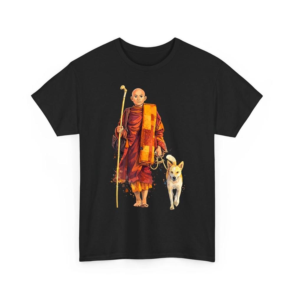 

Peace Walking Monks Minimalist Zen Art Mindful Minimal Harmony Unisex TShirt Unisex T-Shirt L