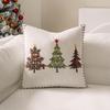 Reindeer Christmas Pillowcase, Winter Snowflake Embroidery Cushion Cover 45x45cm, Cross-border Bestseller
