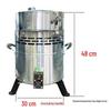 wood and coal dual use - premium stainless steel thickened wood stove